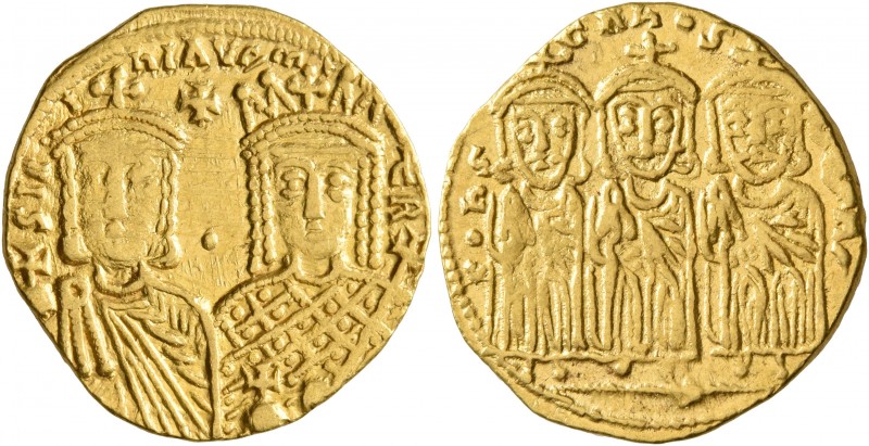 Constantine VI & Irene, 780-797. Solidus (Gold, 20 mm, 4.47 g, 5 h), Constantino...