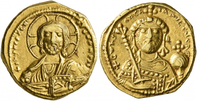 Constantine IX Monomachus, 1042-1055. Tetarteron (Gold, 16 mm, 4.00 g, 6 h), Con...