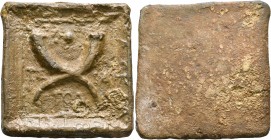 PHOENICIA. Byblos. Circa 2nd century BC to 2nd century AD. Weight of 1/4 Mina (Tetarton) (Lead, 60x62 mm, 179.00 g), ....as Kla(udios) 'the Younger', ...