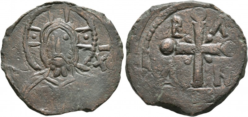 CRUSADERS. Edessa. Baldwin I (?), 1098-1100. Follis (Bronze, 25 mm, 7.75 g, 12 h...