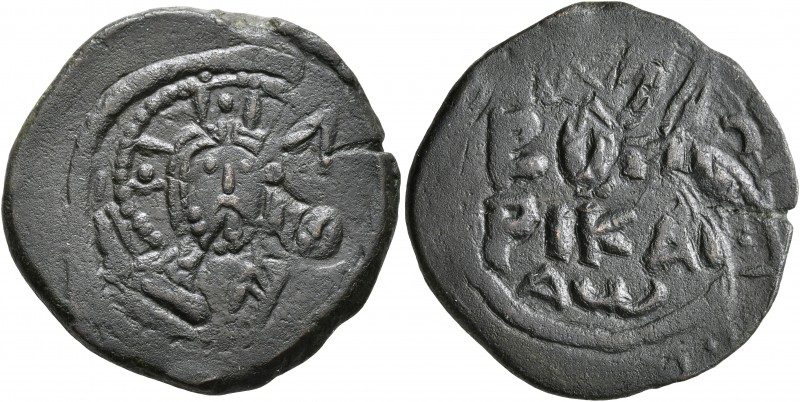 CRUSADERS. Edessa. Richard of Salerno, regent, 1104-1108. Follis (Bronze, 26 mm,...