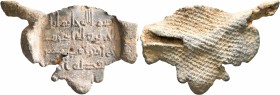 ISLAMIC, Islamic Seals. Circa 7th-10th century CE. Seal (Lead, 44 mm, 13.29 g), an Abbasid seal, circa 9th-10th century. 'Bism Allah khatim ibil / al-...