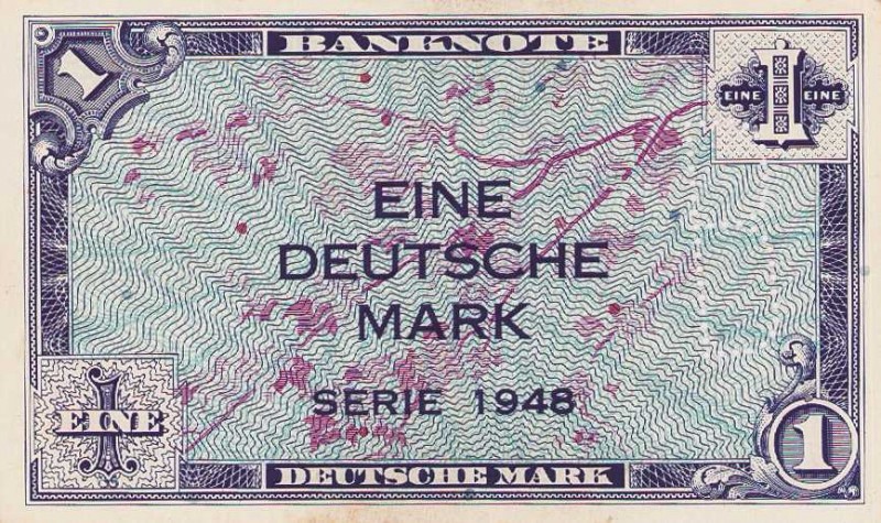 Bundesrepublik Deutschland
Bank deutscher Länder 1948-1949 1 DM 1948. Mit B-Per...