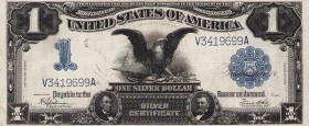 Ausland
Vereinigte Staaten von Amerika 1 Dollar 1899. 1 Dollar 1880 (Serie 1917) (fast V) und 1 Dollar Serie 1923 WPM 338, 176, 342 3 Stück. III-fast...