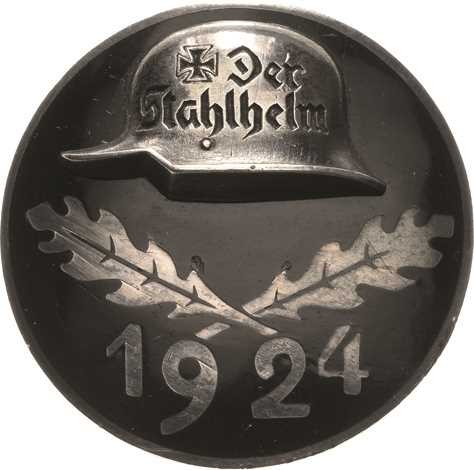 Orden der Weimarer Republik
Stahlhelm-Eintrittsabzeichen 1924 Silber. 30,5 mm, ...