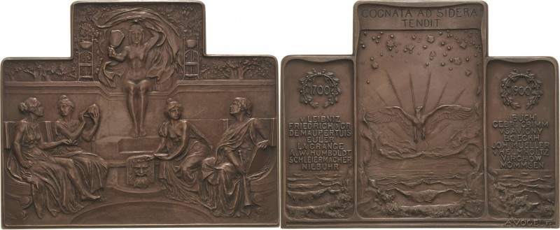 Akademien, Schulen, Universitäten
Berlin Große Bronzeplakette 1900 (August Voge...