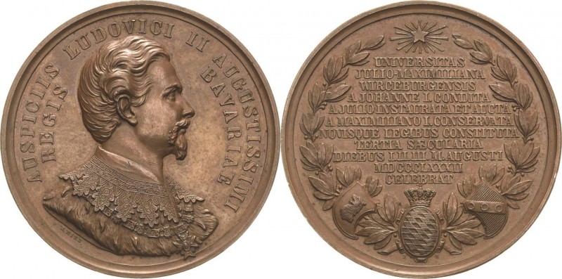 Akademien, Schulen, Universitäten
Würzburg Bronzemedaille 1882 (J. A. Ries) 300...