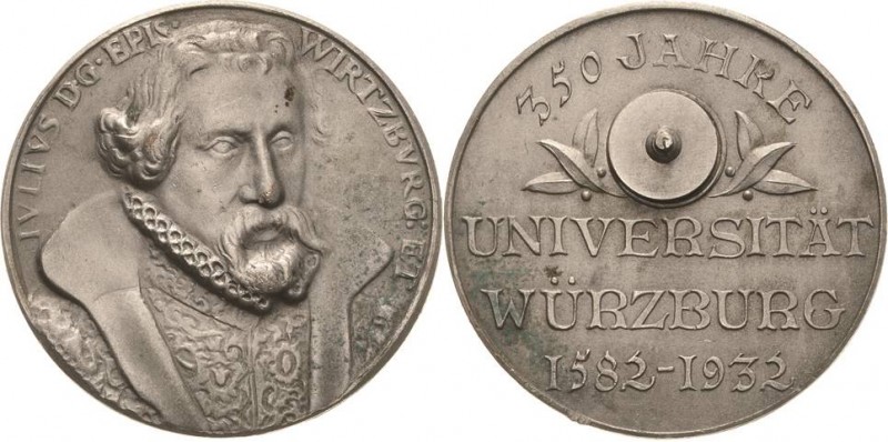 Akademien, Schulen, Universitäten
Würzburg Versilberte Bronzemedaille 1932. 350...