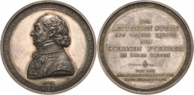 Ausbeute, Bergbau, Hüttenwesen
 Silbermedaille 1831 (Karl R. Krüger) Einweihung der Königlichen Antonshütte/Sachsen. Uniformiertes Brustbild des Ober...