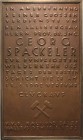 Ausbeute, Bergbau, Hüttenwesen
 Große einseitige Bronzegussplakette 1952. Verdienstplakette für Georg Spackeler für das Kombinat Kali und Salze in Ha...