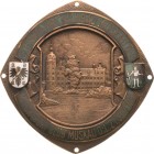 Auto- und Motorradmedaillen und -plaketten
Bad Muskau Einseitige teilemaillierte Bronzeplakette 1930 (G. Brehmer) ADAC-Sternfahrt nach Bad Muskau. St...