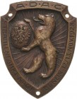Auto- und Motorradmedaillen und -plaketten
Berlin Einseitige Schildförmige Bronzeplakette 1928 (Deschler & Sohn) ADAC-Strahlenfahrt nach Berlin. Berl...