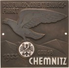Auto- und Motorradmedaillen und -plaketten
Chemnitz Einseitige teilemaillierte Bronzeplakette 1933 (G. Brehmer) Prüfungs- und Orientierungsfahrt Gau ...