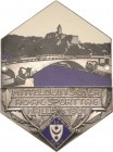 Auto- und Motorradmedaillen und -plaketten
Halle a. d. Saale Einseitige teilemaillierte und versilberte Bronzeplakette 1931. Mitteldeutscher ADAC-Spo...