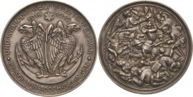 Erster Weltkrieg
 Silbermedaille 1915 (Signatur D) Auf die Kriegsbündnisse. Der deutsche Adler und der österreichische Doppeladler stehen Rücken an R...