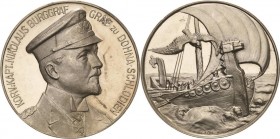 Erster Weltkrieg
 Silbermedaille o.J. (1917) (E. Wrede/Lauer) Auf den Kapitän Nikolaus Burggraf Graf zu Dohna-Schlodien. Brustbild in Uniform nach re...