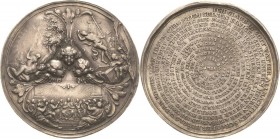 Geschenkmedaillen - Gelegenheitsmedaillen
 Silbermedaille o.J. (1700) (P. H. Müller) Apostolische Glaubensbekenntnis. Das Glaubensbekenntnis, schneck...