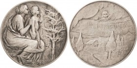 Geschenkmedaillen - Gelegenheitsmedaillen
 Silbermedaille 1901. Weihnachten 1902. Mutter mit Kind vor einem Baum / Landschaft, darüber ein kleiner En...