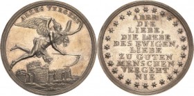 Geschenkmedaillen - Neues Jahrhundert
 Silbermedaille 1801 (Döll/D. F. Loos) Auf die Jahrhundertwende. Geflügelter Chronos schwebt über einer Ruinenl...