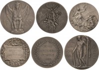 Geschenkmedaillen - Neues Jahrhundert
 Silbermedaille 1900 (Starck/Oertel) Auf die Jahrhundertwende. Sphinx von vorn zwischen Jahreszahl / weibliche ...