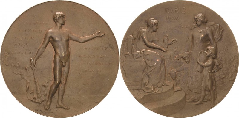 Geschenkmedaillen - Neues Jahrhundert
 Bronzemedaille 1900 (B. H. Mayer) Auf di...