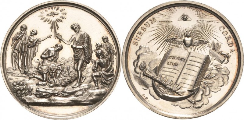 Geschenkmedaillen - Taufe
 Silbermedaille o.J. (1800) (J. Daiser) Taufe Christi...