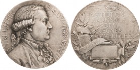 Medicina in nummis
Frankreich Silbermedaille 1887 (F. Vernon) Prämienmedaille des Königlichen Instituts für junge Blinde in Frankreich. Brustbild des...