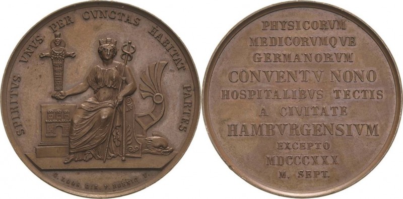 Medicina in nummis
Hamburg Bronzemedaille 1830 (Loos/König) Versammlung der Nat...