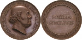 Medicina in nummis
Köthen Bronzemedaille 1829 (Krüger) 50-jähriges Doktorjubiläum. Kopf nach rechts / 2 Zeilen Schrift. 39,5 mm, 31,9 g Hannig 22 Slg...