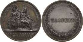 Medicina in nummis
Wien Bronzemedaille 1832 (Böhm) 10. Versammlung der deutschen Naturforscher und Ärzte. Danubius bekränzt Vindobona / XAIPEIN im Lo...