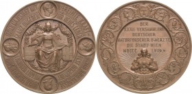 Medicina in nummis
Wien Bronzemedaille 1856 (C. Radnitzky) 32. Versammlung Deutscher Naturforscher und Ärzte in Wien. Thronende Stadtgöttin mit den W...
