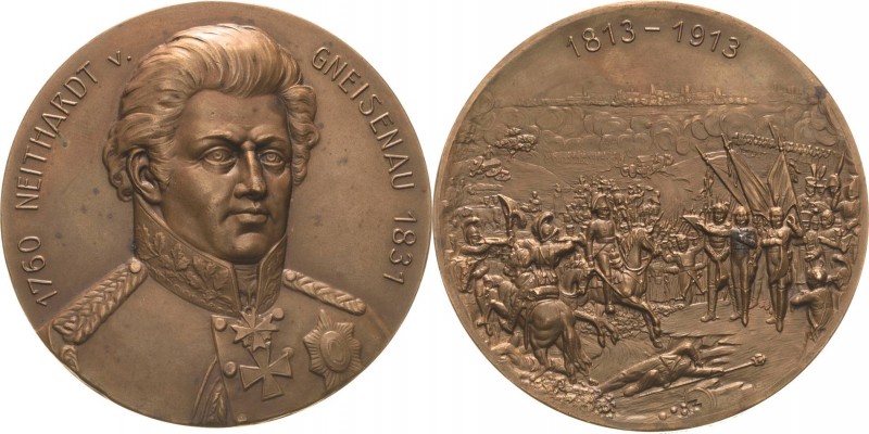 Napoleon, Befreiungskriege und ihre Jubiläen
 Bronzemedaille 1913 (B. H. Mayer)...