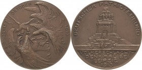 Napoleon, Befreiungskriege und ihre Jubiläen
 Bronzemedaille 1913 (H. Becker/H. Schneider) 100 Jahre Völkerschlacht bei Leipzig - herausgegeben vom D...