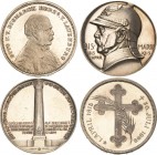 Personenmedaillen
Bismarck, Fürst Otto von 1815-1898 Silbermedaillen 1895. Auf seinen Tod und 1915 - Dem Schöpfer 2 Stück. Stempelglanz