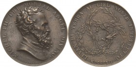 Personenmedaillen
Michelangelo 1475-1564 Bronzegussmedaille 1812 (Späterer Guss) (Santarelli) Preismedaille der Florentiner Kunstschule. Brustbild na...