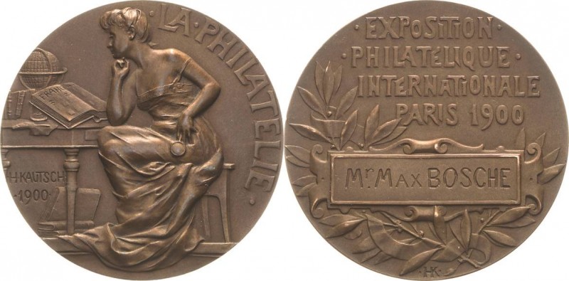 Philatelie
 Bronzemedaille 1900 (H. Kautsch) Internationale Philatelie Ausstell...