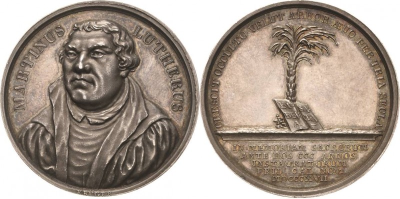 Reformation-Ereignisse und Jubiläen
 Silbermedaille 1817 (K. R. Krüger) 300 Jah...