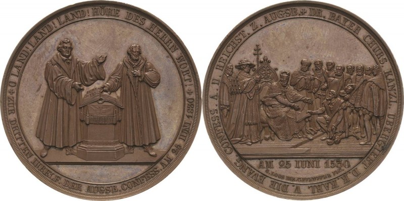 Reformation-Ereignisse und Jubiläen
 Bronzemedaille 1830 (G. Loos/C. Pfeuffer) ...