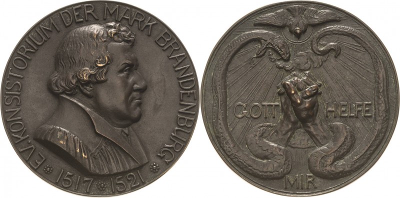 Reformation-Ereignisse und Jubiläen
 Bronzegussmedaille o.J. (M. Götze) Evangel...