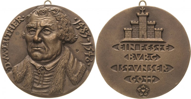 Reformation-Ereignisse und Jubiläen
 Große Bronzegussmedaille o.J. Martin Luthe...