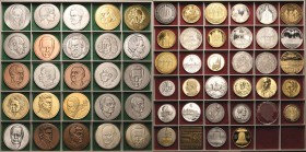 Buchberger, Harry Maximilian 1923-2013 Interessantes Lot von 130 Medaillen und Plaketten aus unterschiedlichen Metallen und auf verschiedene Anlässe u...