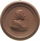 Porzellanmedaillen - Medaillen der Meißner Porzellanmanufaktur
Meißen Einseitige braune Porzellanmedaille 1935. 250 Jahre Meißner Manufaktur. Böttger...
