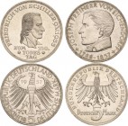 Lots
Lot-2 Stück 5 DM - 1955 Schiller und 1957 Eichendorff Sehr schön-vorzüglich