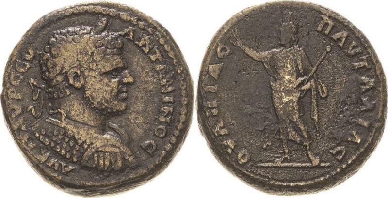 Kaiserzeit
Caracalla 198-217 Bronze, Pautalia/Thracia Brustbild mit Lorbeerkran...