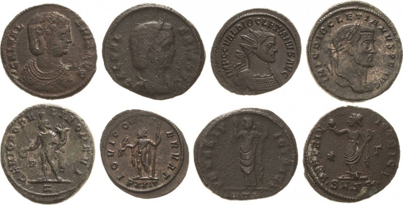 Kaiserzeit
Diocletian 284-305 Antoninian 288, Ticinum Brustbild mit Strahlenkro...