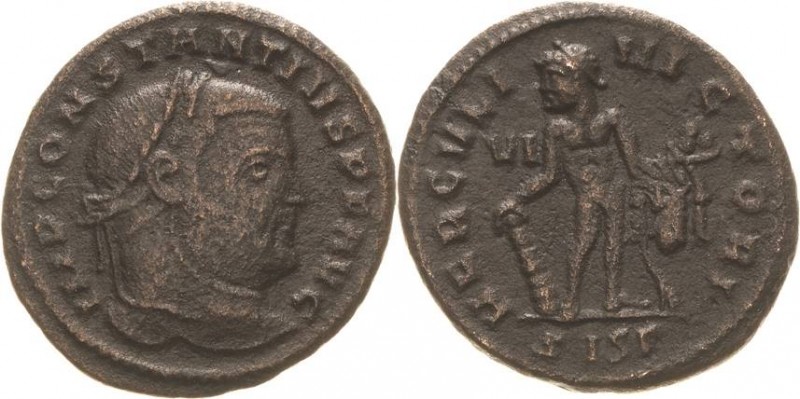 Kaiserzeit
Constantius I. Chlorus 293-306 Follis 305/306, Siscia Kopf mit Lorbe...