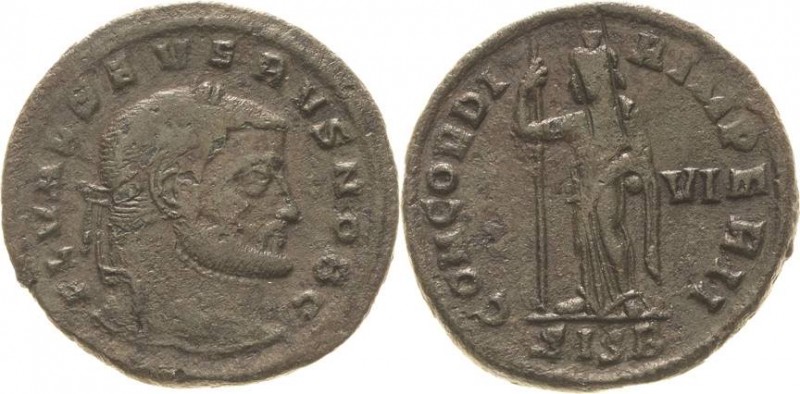 Kaiserzeit
Severus II. 306-307 Follis 306, Siscia Kopf mit Lorbeerkranz nach re...