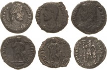 Kaiserzeit
Procopius 365-366 Centenionalis 365/366, Konstantinopel Brustbild mit Perlendiadem nach rechts, DN PROCOPIVS PF AVG / Procopius steht mit ...