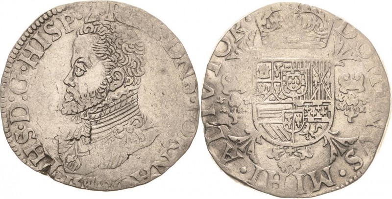 Belgien-Tournai (Doornik)
Philipp II. 1555-1598 Philippstaler 1586, Turm-Tourna...