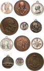 Italien-Kirchenstaat/Vatikan
Lot-6 Stück Versilberte Bronzemedaille, Zinnmedaille, Aluminiummedaille 1925 - Pius VI., Kupfermedaille 1964, Silbermeda...
